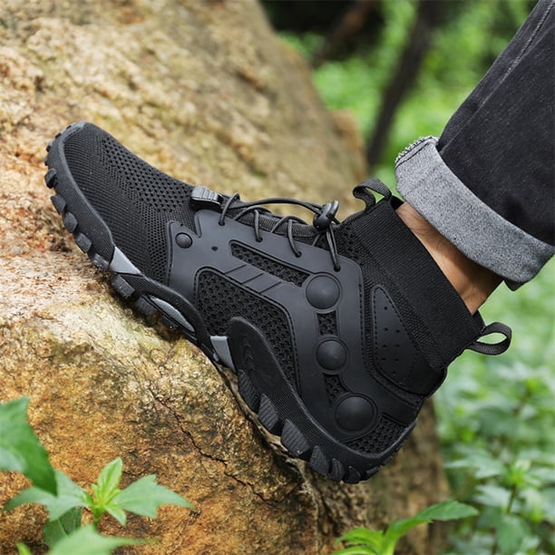 Zapatos De Senderismo Zapatos Botines de tobillo para hombre Zapatos de senderismo de caña alta Zapatos de tobillo antideslizantes para viajes al aire libre DQrwqpou Tenis De Mujer Tenis De Hombre