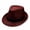 Red, variant on Unisex Houndstooth Bohemian British Retro Jazz Hat Wide Brim Travel Sun Hat for Men Women Outdoor Vacation Sightseeing Beach Hat Brown One Size