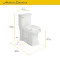 thumbnail image 5 of American Standard 2851A104.020 Town Square S One-Piece Elongated Comfort-Height Bathroom Toilet, White, 5 of 9