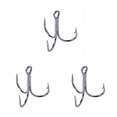 thumbnail image 3 of Eigraketly 20 Piezas Anzuelos de Pesca de Metal Curva Redonda 3 Garras, 3 of 6