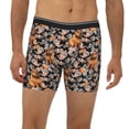 thumbnail image 2 of Men'S Boxer Briefs, Capybara Flower Orange Soft And Breathable Mens Underwear Boxer Briefs With Widen Waist, 2 of 2