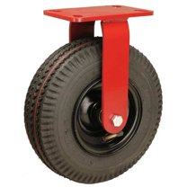 Hamilton Plate Caster,Rigid,Rubber,12 1/2"H R-7010-PRB