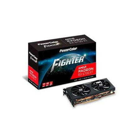 PowerColor Fighter AMD Radeon RX 6700 XT Gaming Graphics Card with 12GB GDDR6 Memory, Powered by AMD RDNA 2, Raytracing, PCI Express 4.0, HDMI 2.1, AMD Infinity Cache