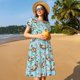 thumbnail image 4 of Disketp Cute Otters para Vestido de Manga Corta para Mujeres, Vestidos de Verano para Mujeres, Casual y Holgado para la Playa, 4 of 6