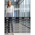 thumbnail image 6 of Pdbokew Womens Golf Pants Lightweight with Zipper Pockets Petite Ankle Dressy Golf Work Business Casual Slacks Gray 2XL, 6 of 8