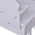 thumbnail image 4 of Patiojoy Mirror Vanity Table Unit Makeup Set Wood Makeup Dressing Table Set White, 4 of 5