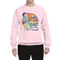 thumbnail image 2 of Wild Bobby, Betty Boop Endless Summer Beach the Dog Betty Boop Unisex Crewneck Sweatshirt, Light Pink, Large, 2 of 5