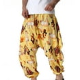 thumbnail image 2 of Birdeem Pantalon Décontracté Mode Rétro Imprimé Taille Mi-Haute pour Hommes, 2 of 9