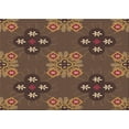 thumbnail image 1 of Ahgly Company Machine Washable Indoor Rectangle Transitional Red Brown Area Rugs, 2' x 3', 1 of 7