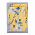 thumbnail image 5 of Organic-Club Cherry Blossom Cotton Bedding Set of 4 in Yellow Queen, 5 of 5