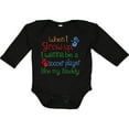 thumbnail image 3 of Inktastic Soccer Player Like Daddy Boys or Girls Long Sleeve Baby Bodysuit, 3 of 5