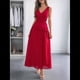 thumbnail image 4 of Vestido Informal de Verano Sin Mangas para Mujer, con Escote en V, Arrugas y Espalda Descubierta, para Fiesta Rojo S, 4 of 7