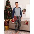 thumbnail image 3 of MINTREUS Men's Pajama Set Lightweight Sleepwear Long Sleeve Shirts and Bottoms Soft Comfy Pjs with Pockets S-4X, 3 of 7