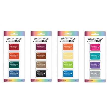 Ranger Archival Mini Ink Pads Kits 1-4 Bundle