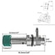 thumbnail image 5 of 43621-28040 Speedometer Sleeve Assembly Odometer Gear Speed Sensor for 2005-2015 Accent 2004-2013, 5 of 5