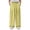 Yellow, variant on Big Kids Girls High Waist Wide Leg Pants, Pleated Anti Static Long Trousers with Dual Pockets, Lazy Style Trendy Bottoms Beige 15 Years