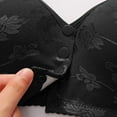thumbnail image 4 of Arlun Lace Front Closure Bras For Older Womens Plus Size Wireless Supportive Full Coverage Bralettes Nopadding Soft Lightweight Breathable Solid Color Vest Type Bras Black 52, 4 of 7