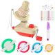 thumbnail image 1 of Devanadera Kit de herramientas de bobinadora de lana de escritorio para el hogar, bobinadora de bolas de hilo, bobinadora de bolas Swift portátil, fácil instalación, bajo ruido para almacenamiento de Abanopi Devanadera, 1 of 7