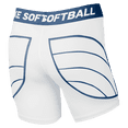thumbnail image 5 of Nike Girls Big Kids DF Softball Slider Shorts XS White | Navy, 5 of 5