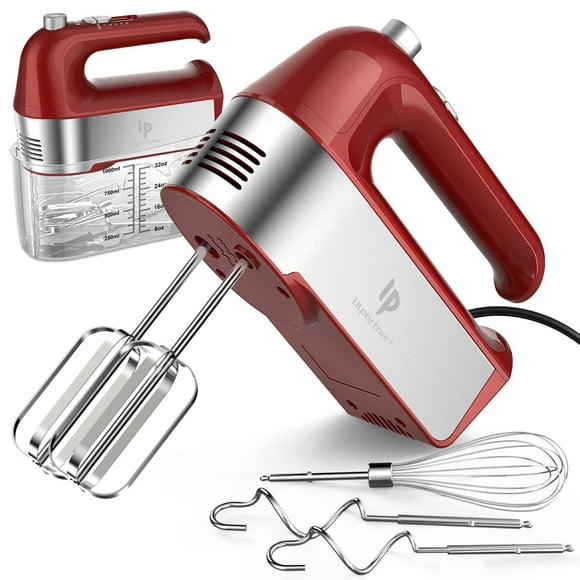 Batidora de Mano LILPARTNER Eléctrica 450W con Vaso Medidor 5 Velocidades