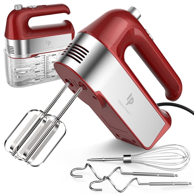 Batidora de Mano LILPARTNER Eléctrica 450W con Vaso Medidor 5 Velocidades