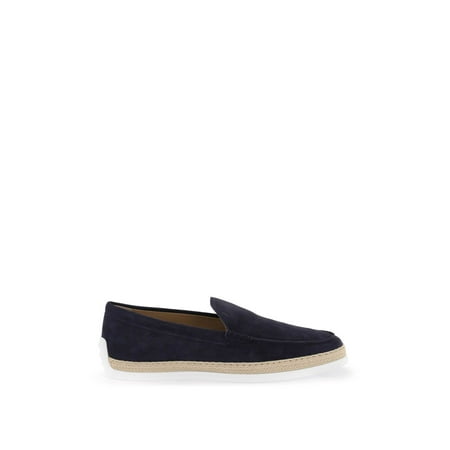 

Tod s Suede Slip-On With Rafia Insert Men