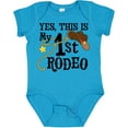 thumbnail image 3 of Inktastic Yes, This is My 1st Rodeo Cowboy Hat with Red Band, Lasso Boys or Girls Baby Bodysuit, 3 of 5