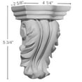 thumbnail image 2 of Ekena Millwork 4 1/4"W x 2 5/8"D x 5 3/4"H Blackthorne Corbel, 2 of 5
