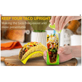 thumbnail image 3 of 12 Pack Taco Trays Plastic Burrito Serving Party Supplies for Tacos Burritos Hot Dogs Yellow, 3 of 10