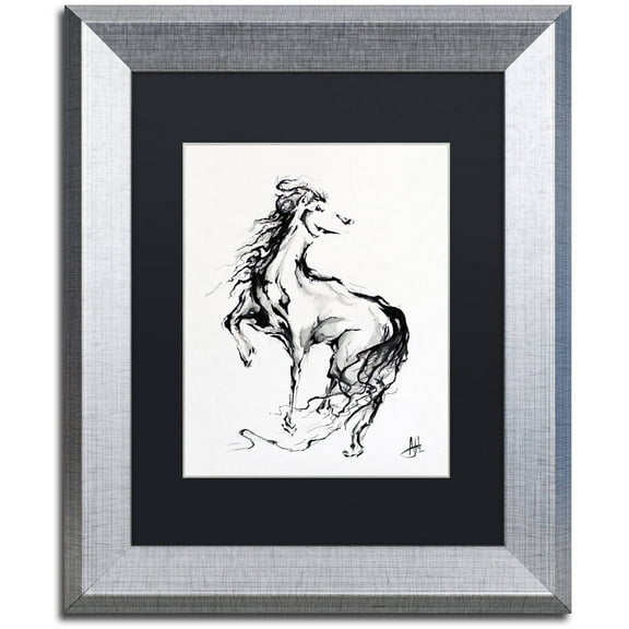 Trademark Fine Art 'Pride' Canvas Art by Marc Allante, Black Matte, Silver Frame