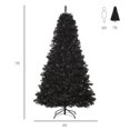 thumbnail image 2 of 7 FT Black Artificial Christmas Tree, 1346 Realistic Plastic Branch Tips, Sturdy Base with Detachable Feet, Easy Assembly, 2 of 7