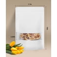 thumbnail image 2 of Bolsas Kraft Larzack, 100 unidades, con ventana, 18 x 25 cm, color blanco, 1,45 litros, 2 of 7