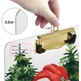 thumbnail image 4 of FMSHPON Christmas Santa Xmas Tree Present Clipboard Hardboard Wood Nursing Clip Board and Pull for Standard A4 Letter 13x9 inches, 4 of 5