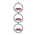 thumbnail image 1 of Hermoso alimentador de colibrí colgante Circular, alimentador de colibríes colgante para exteriores, 3 piezas, 1 of 10