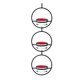 thumbnail image 1 of Hermoso alimentador de colibrí colgante Circular, alimentador de colibríes colgante para exteriores, 3 piezas, 1 of 10