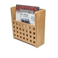 thumbnail image 2 of Teak Grate Front Magazine Rack - 10-1/2" W x 11-1/4" H x 4-3/8" D, 2 of 4
