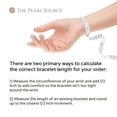 thumbnail image 6 of The Pearl Source White Freshwater Pearl Bracelet for Women - Cultured Pearl Bracelet with 14k Gold Plated Clasp with Genuine Cultured Pearls, 7.0-7.5mm, 6 of 6