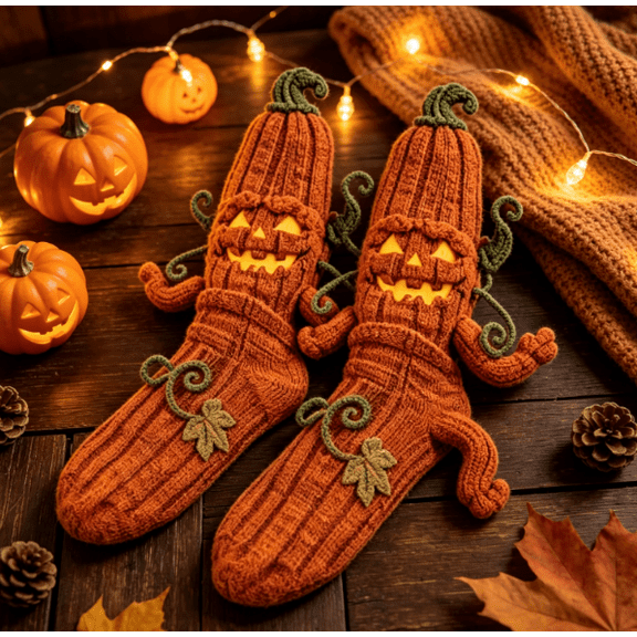 Halloween 3D Novelty Socks, Halloween Themed 3D LegwearSocks ,Funny 3D Figure Knit Socks, Stretch Footwear, Costume Family Matching Socks,Home Wear and Holiday Presents