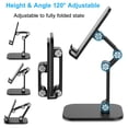 thumbnail image 7 of Foldable Desk Phone Holder Stand For Phone Pad Adjustable Gravity Metal Table Desktop Cell Smartphone Stand, 7 of 7