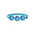thumbnail image 2 of Pet Bow Tie Collar with Rhinestone Flower, Adjustable Glitter Sparkly Party Wedding Accessory for Cats Dogs, Polyester, Neck 28–42 cm, 14 x 4 cm, 2 of 6
