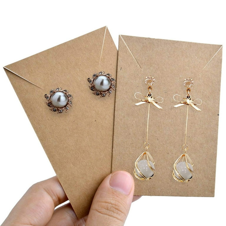 1 Set of Jewelry Display Cards Necklace Earring Holder Cards