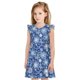thumbnail image 1 of Balery whiet Snowflake blue background Camisón de princesa para niñas, pijama de algodón con mangas abullonadas, suave y bonito.-Small, 1 of 6