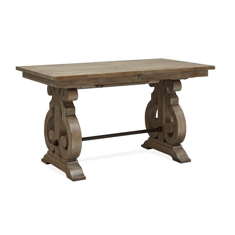 Magnussen D4646 Tinley Park Rectangular Counter Table Com Magnussen D4646 Tinley Park Rectangular, Magnussen Trestle Dining Table Set