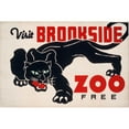 thumbnail image 3 of WPA 24x17 Black Modern Framed Museum Art Print Titled - Brookfield Zoo - Panther, 3 of 5