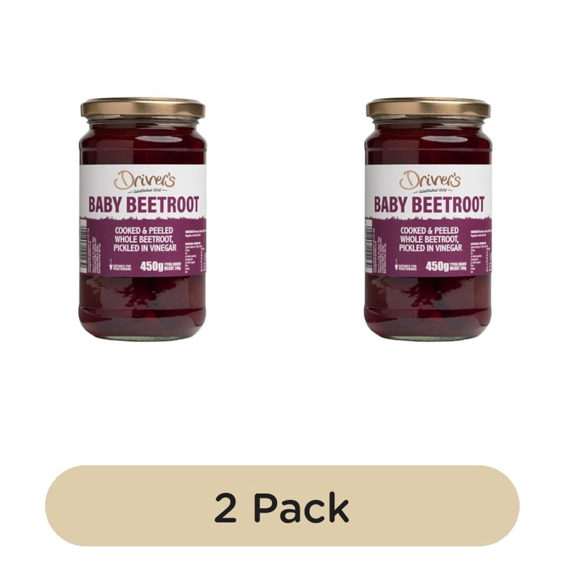 Drivers Whole Pickled Beetroot 450g, British Import (Pack of 2)