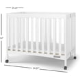 thumbnail image 4 of Cuna Abatible de Madera Foundations Mini London Color Crema, 4 of 5