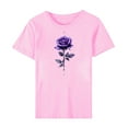 thumbnail image 5 of Fartey Women's Summer Tops Fashion Valentine's Day Print Short Sleeve T Shirts Casual Basic Going Out Crew Neck Tee Shirts Novelty Florals Graphic Tees Pink S-3XL, 5 of 5