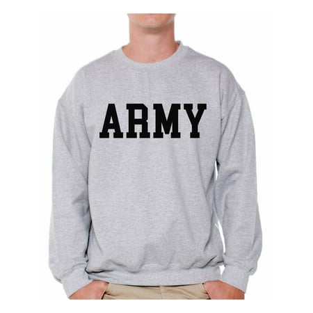 Soft Crewneck Jumper - Awkward Styles Army Sweatshirt Army Adult Crewneck Military Adult Crewneck Men's Military Sweatshirt Army Jumper for Men Army Gifts for Him Army Workout Sweater
