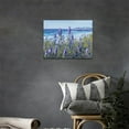 thumbnail image 2 of Purple Lavender Pictures Coastal Beach Bathroom Decor Wall Art Beach Canvas Prints Painting Lavender Bathroom Wall Decor Framed Artwork for Living Room Bedroom 16"x12", 2 of 6