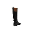 thumbnail image 5 of Tommy Hilfiger Ionni Black1 Tan Almond Toe Buckle Detailed Knee High Riding Boot (BLACK TAN, 7.5), 5 of 6